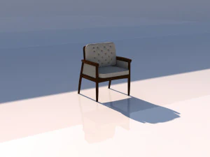 现代木椅3D模型 - TurboSquid 1020803 3D 模型