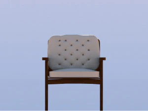3d modern wood chair 3D Model