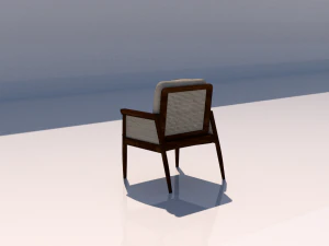 3d modern wood chair 3D Model