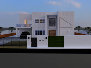 3D-modern huis 3D Model