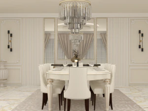 New classic dining room 3D Model