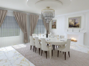 New classic dining room 3D Model