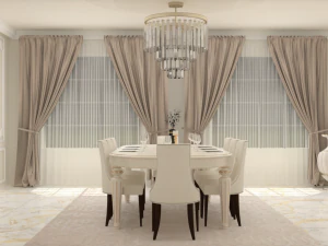 New classic dining room 3D Model
