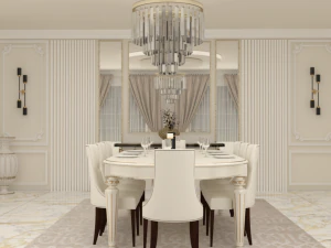New classic dining room 3D Model