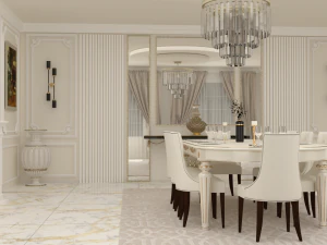 New classic dining room 3D Model