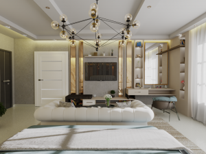 Modern bedroom dressing Modelo 3D