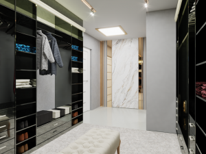 Modern bedroom dressing 3D Model