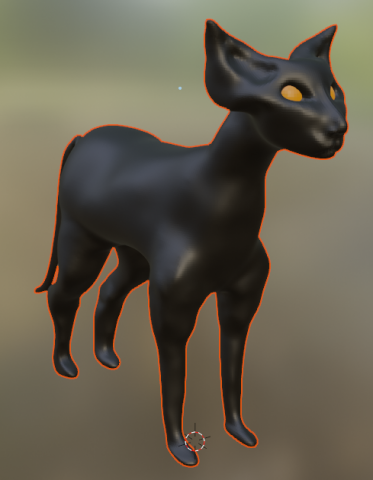 Sphinx cat 3D Model .c4d .max .obj .3ds .fbx .stl .blend 