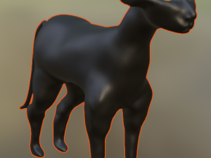 Sphinx cat 3D Model