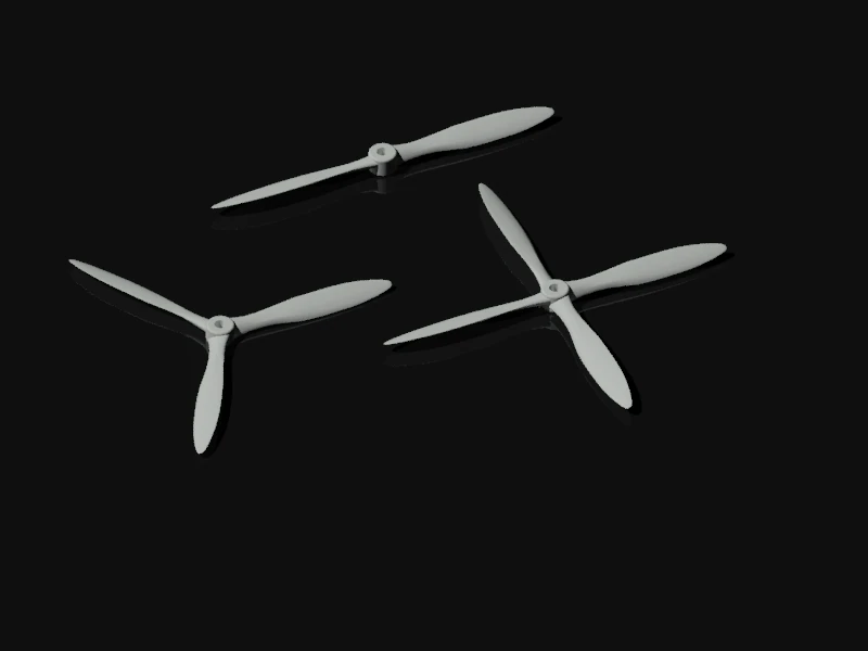 Airscrew 3D Model .c4d .max .obj .3ds .fbx .stl .blend 