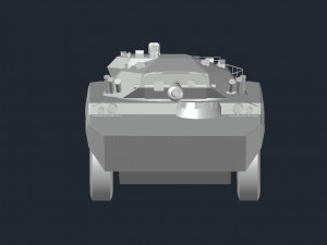 AMX10 wheeled tank Modello 3D