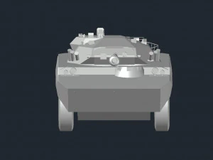 AMX10 wheeled tank 3D Model