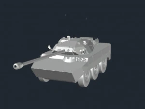 AMX10 wheeled tank 3D Model