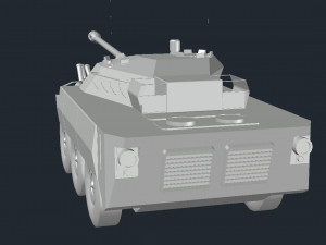 AMX10 wheeled tank Modello 3D