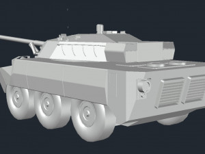 AMX10 wheeled tank Modello 3D