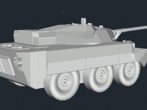 AMX10 wheeled tank Modello 3D