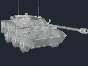 AMX10 wheeled tank Modello 3D