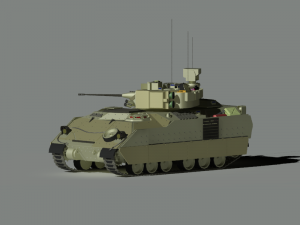 Infantry fighting vehicle Bradley 3D Model