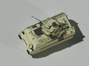 Infantry fighting vehicle Bradley 3D Model