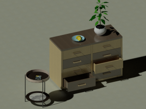 Dresser plant Modello 3D