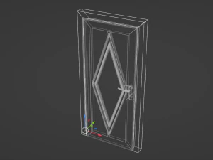 3D Door DM01 int 3D Model