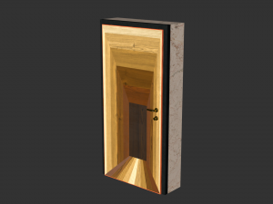 3D door DM01 ext Modelo 3D