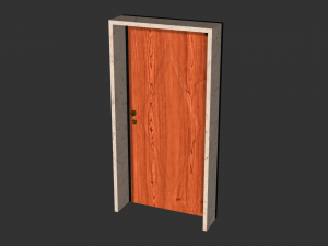 3D door DM01 ext 3D-Modell