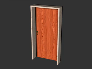 3D door DM01 ext 3D Model