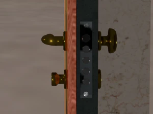 3D door DM01 ext 3D Model