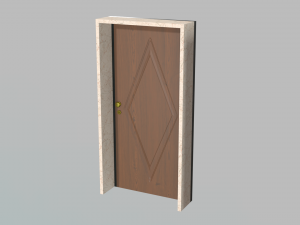 3D door DM02 ext Model 3D