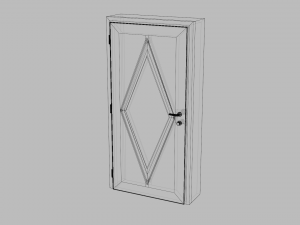 3D door DM02 ext Model 3D