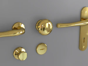 3D kapı kolları seti pirin&ccedil; 3D Model