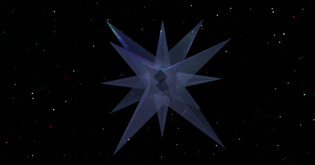 3D crystal star 3D Модель .c4d .max .obj .3ds .fbx .stl .blend 