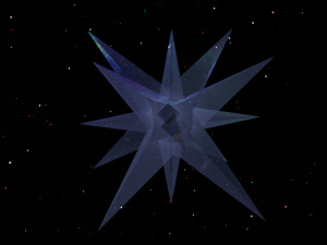 3D crystal star Model 3D
