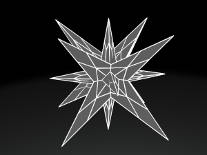 3D crystal star 3D Модель
