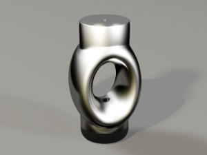 3D sofa foot elliptical Modelo 3D