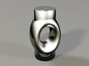 3D sofa foot elliptical 3D Model