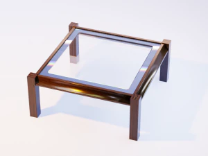 3D vintage living room table 3D Model