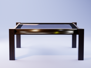 3D vintage living room table Modèle 3D