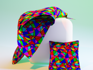 Colorful mosaic fabric DM 01 CG Textures