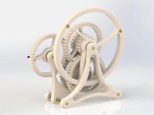 Making a Gear Machine 3D Print Model