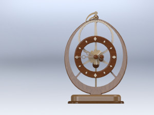 Electromagnetic Gear Clock 3Dプリントモデル