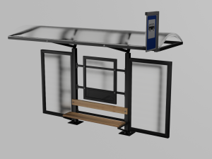 Bus Stop 3D 模型