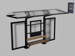 Bushaltestelle 3D Modell