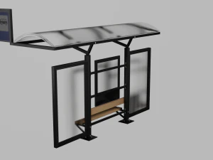 Bushaltestelle 3D Modell
