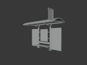 Bushaltestelle 3D Modell