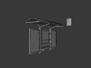 Bushaltestelle 3D Modell