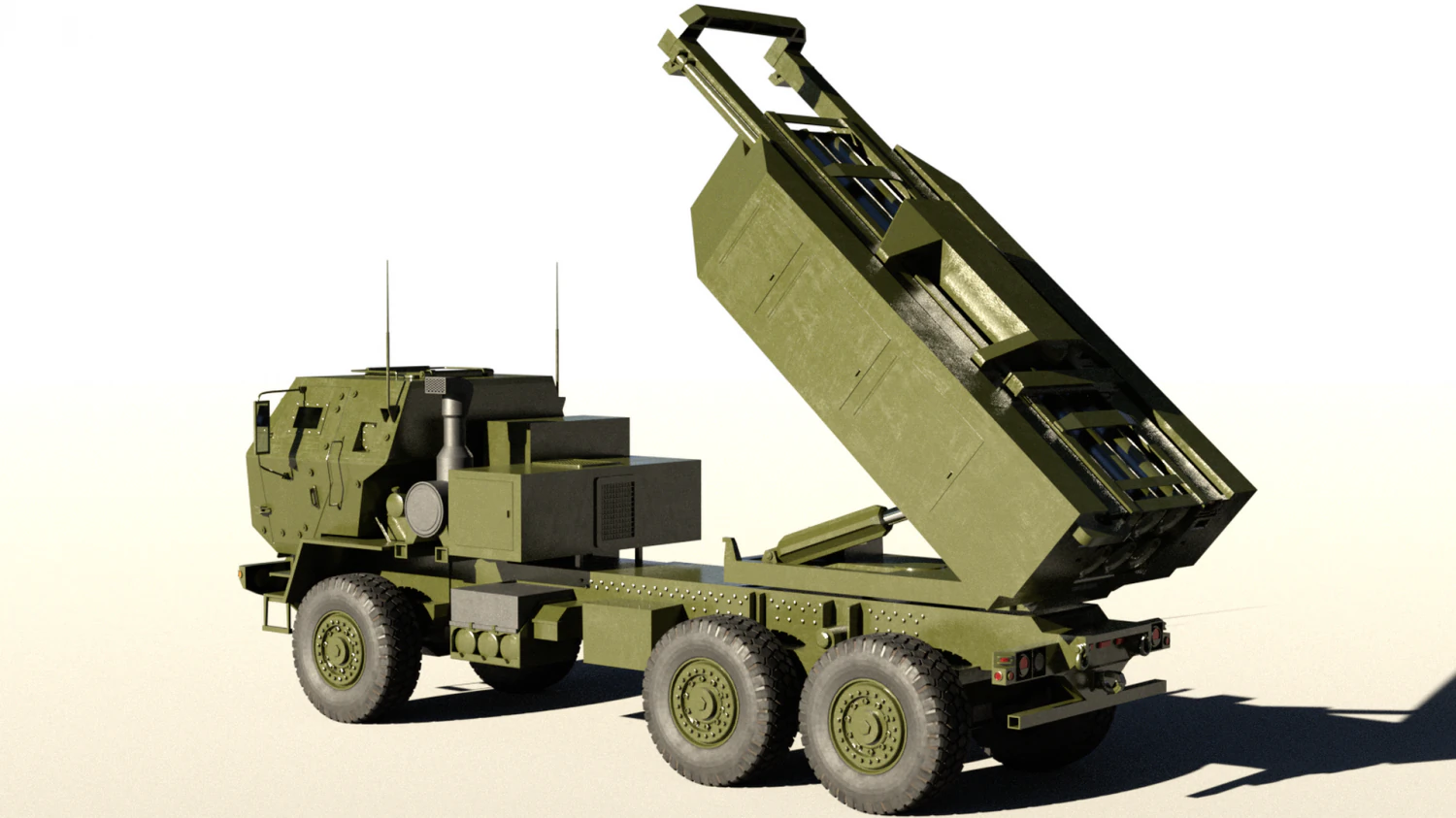 M142 HIMARS MLRS 3D Model .c4d .max .obj .3ds .fbx .stl .blend 