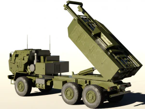 M142 HIMARS MLRS Modello 3D