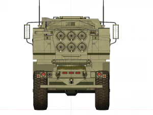 M142 HIMARS MLRS 3D Model